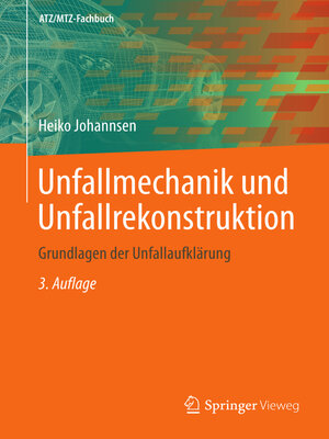 cover image of Unfallmechanik und Unfallrekonstruktion